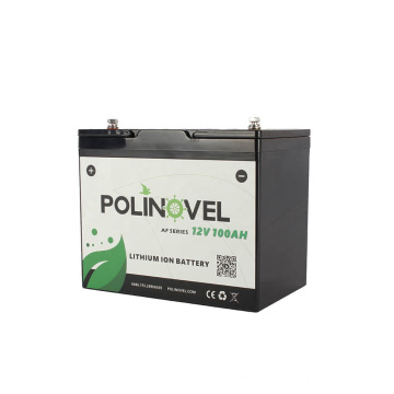 Polinovel 12 Volt Deep Cycle Li Ion Lithiumbatterie 100 Ah Solar RV 12V 100AH ​​wiederaufladbare Batterien
